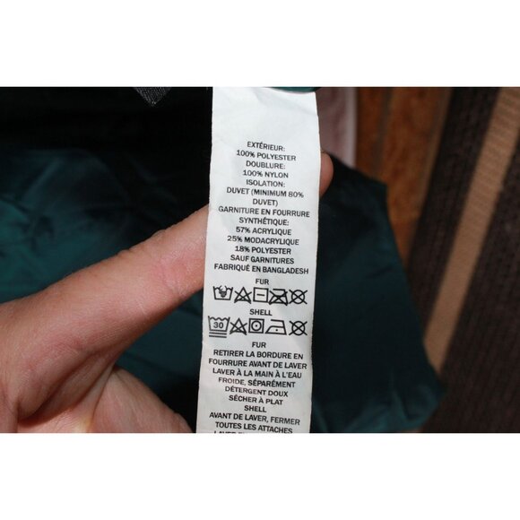 LL Bean Ultrawarm Coat Long Quilted Full Zip Spruce Size L Pet - Picture 11 of 12